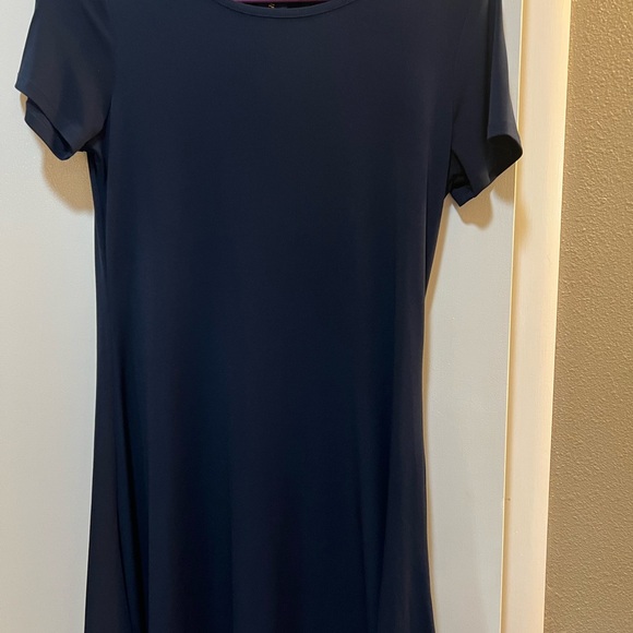 Navy Blue Women's Dress - Picture 1 of 3